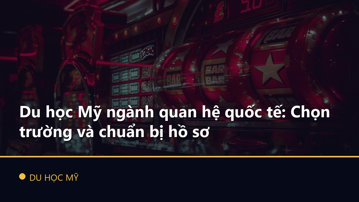 Du học Mỹ ngành quan hệ quốc tế: Chọn trường và chuẩn bị hồ sơ